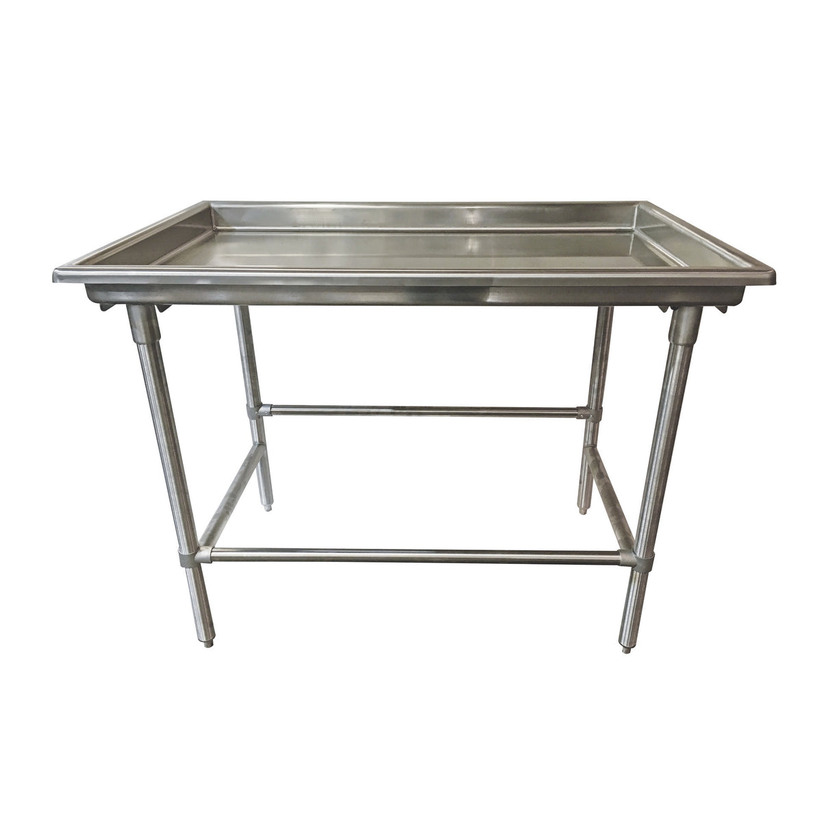 Advance Tabco SR-72 72" Dishtable Sorting Table w/ 3" Raised Edge, Crossrails, 30" Wide Top