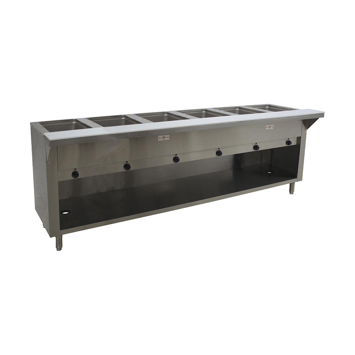 Advance Tabco SW-6E-240-BS 93" Electric Hot Food Table, (6) Sealed Wells