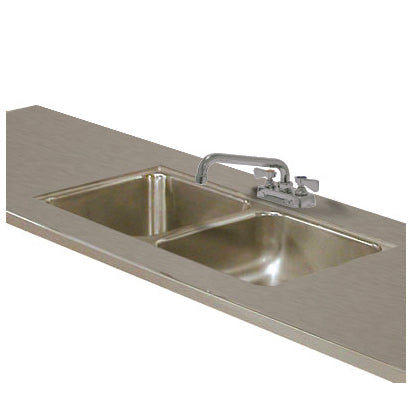 Advance Tabco TA-11N-2 Double Sink Welded Into Table Top