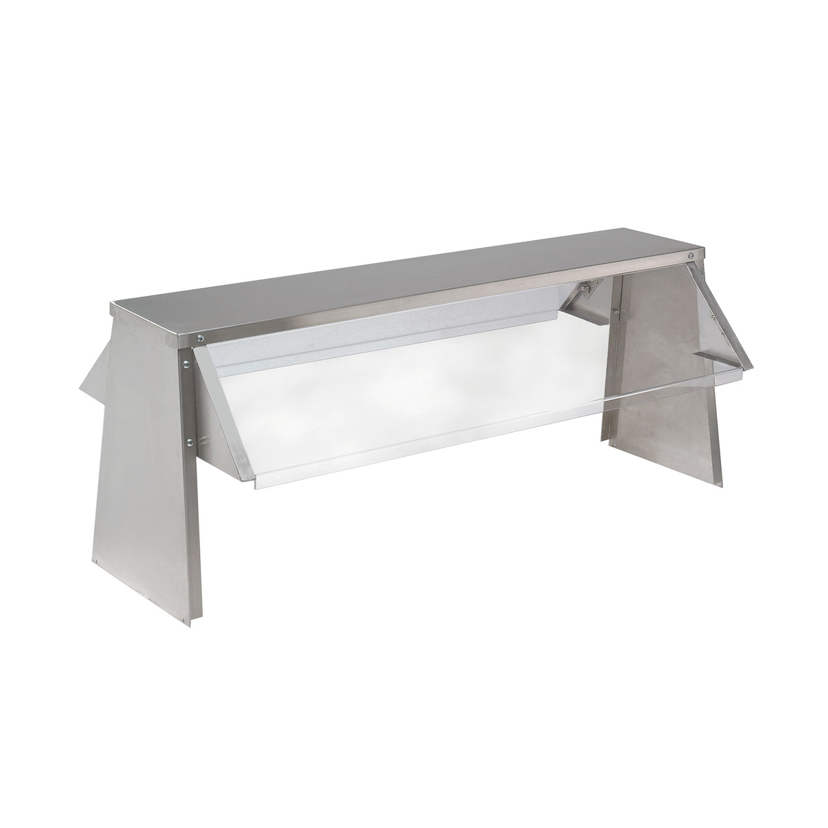 Advance Tabco TBS-6 Buffet Shelf with Breath Guard, Double Sided, Self-Serve