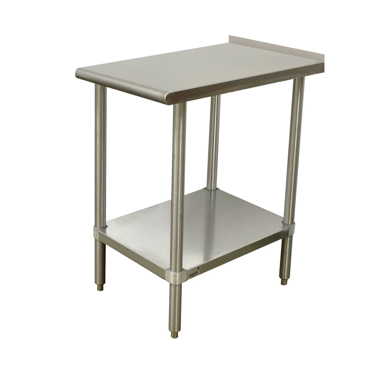 Advance Tabco TFMSU-153 15" Open Base Work Table with Undershelf / Upturn