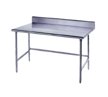 Advance Tabco TKSS-3610 120" x 36" 14-Gauge Stainless Steel Work Table with Open Base