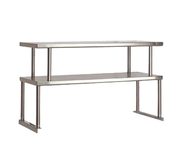 Advance Tabco TOS-4 Food Table Overshelves, Double, 62-7/16"W X 12"D X 27-1/8"H