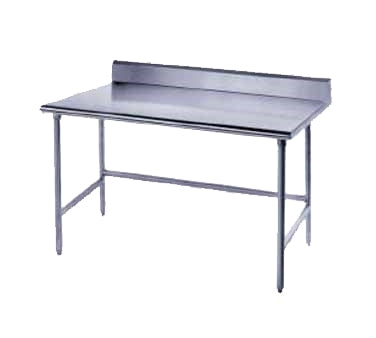 Advance Tabco TSKG-366 72" x 36" 16-Gauge Stainless Steel Work Table with Open Base