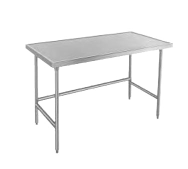 Advance Tabco TVSS-2411 132" x 24" 14-Gauge Stainless Steel Work Table with Open Base