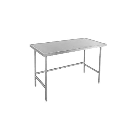 Advance Tabco TVSS-362 24" Open Base Work Table, Stainless Steel Base / Flat Top
