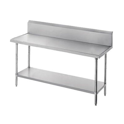 Advance Tabco VKS-367 84" x 36" 14-Gauge Stainless Steel Work Table with Adjustable Undershelf