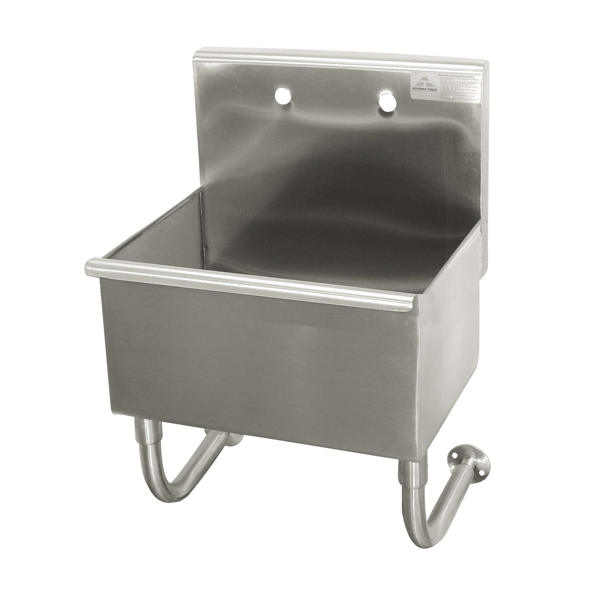 Advance Tabco WSS-14-21 18" Wall Mounted Hand Sink without Faucet - 16 gauge