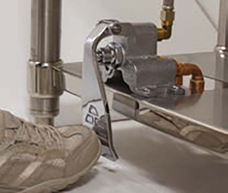 Advance Tabco WSS-16-25FV-FM 22" Freestanding Hand Sink without Faucet-Single Foot Valve/16 gauge