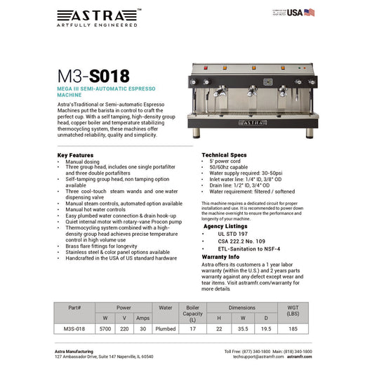 Spec Sheet