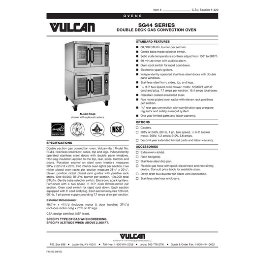Spec Sheet