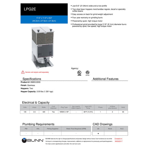 Spec Sheet