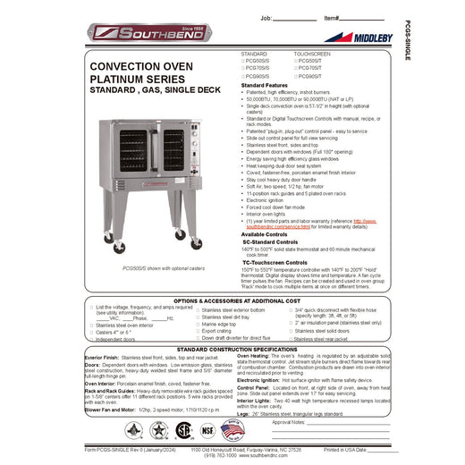 Product Family Spec Sheet