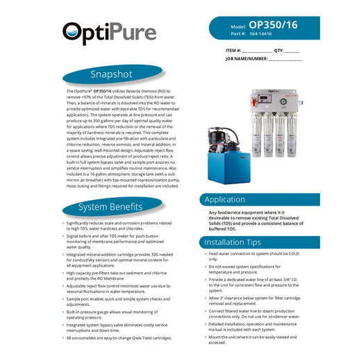 Spec Sheet
