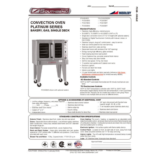 Product Family Spec Sheet