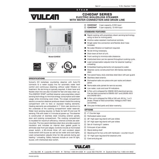 Spec Sheet