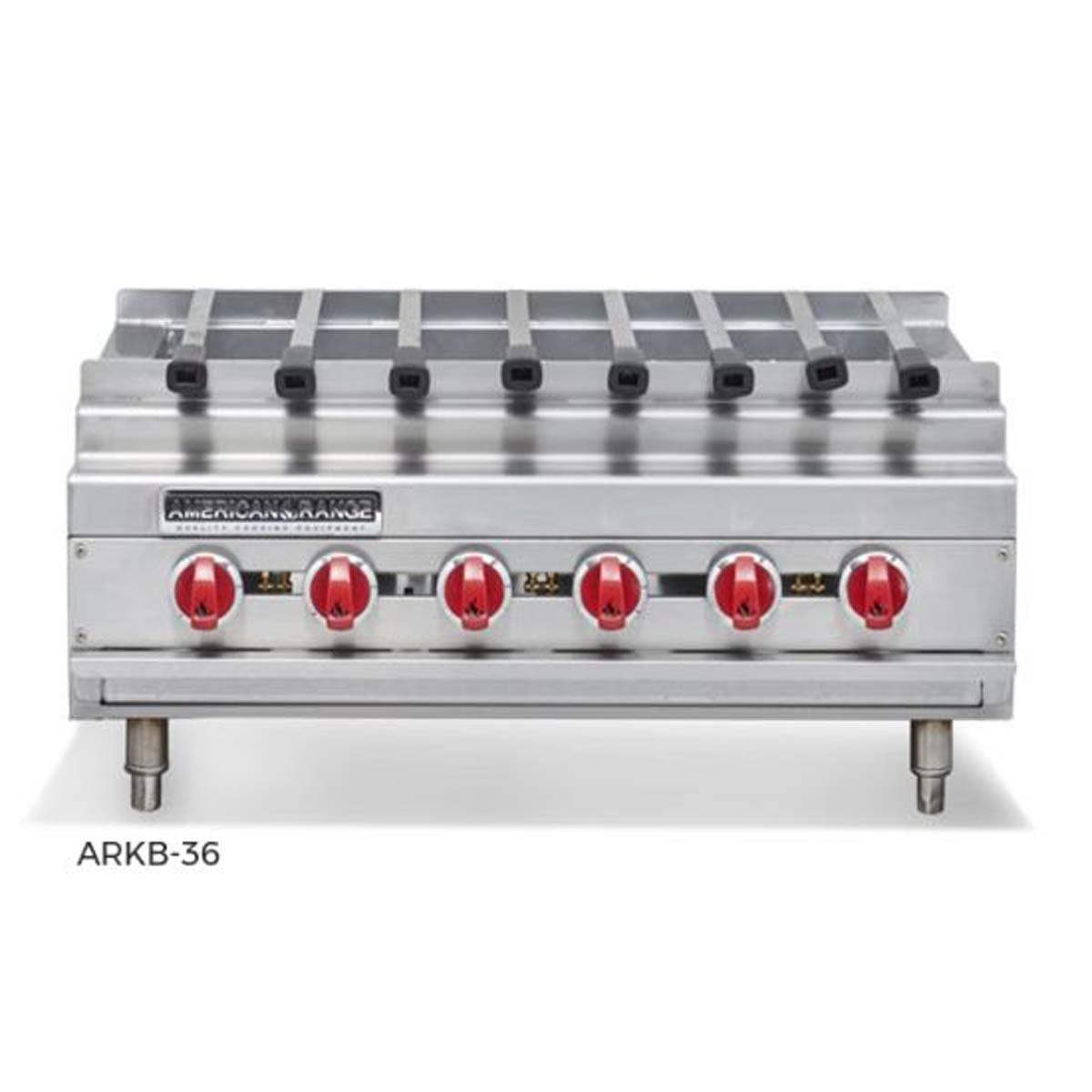 American Range ARKB-60 60" Countertop Gas Radiant Kebob Broiler w/ (10) Burners, 300.000 BTU