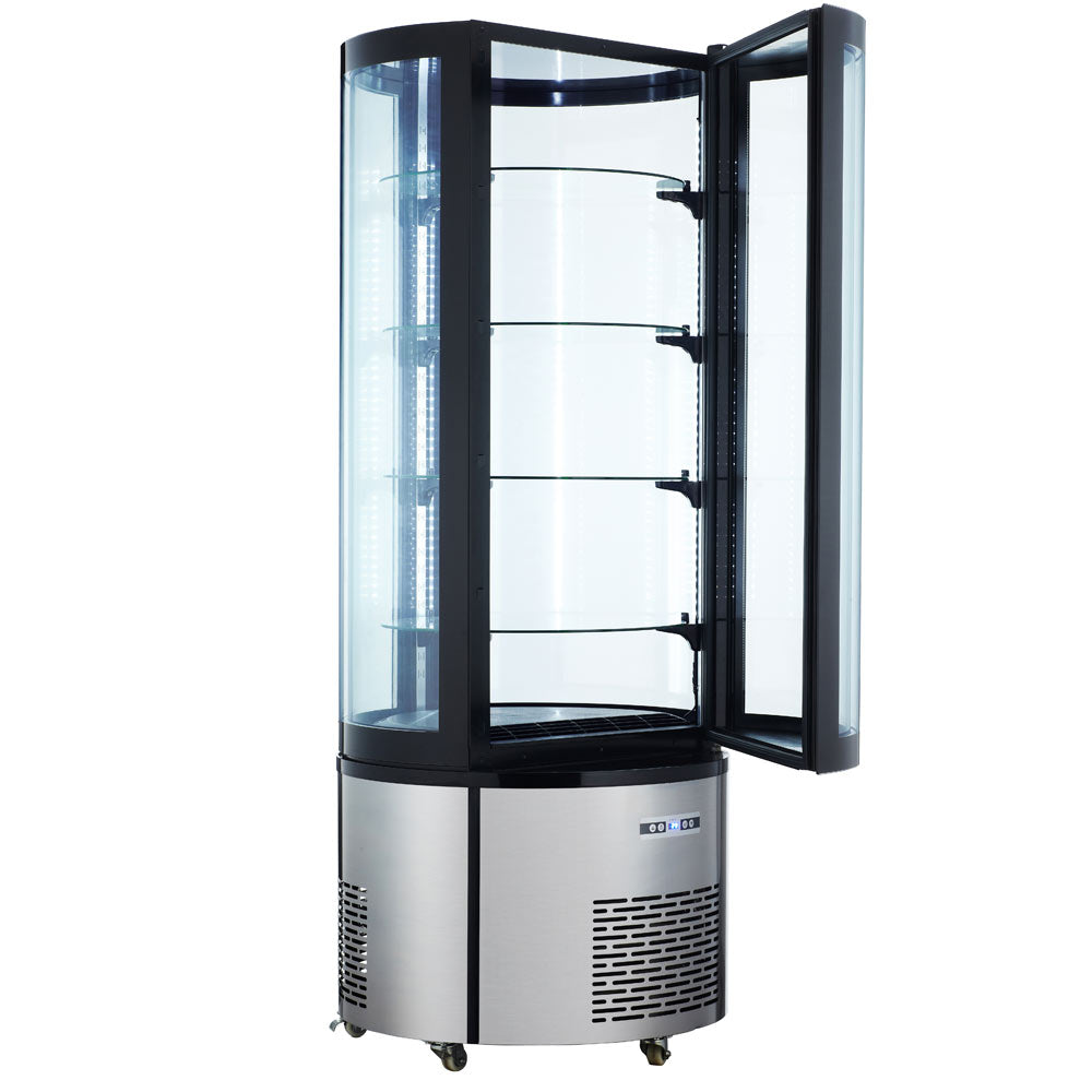 Marchia MVSR400 Refrigerated Curved Glass Cake Display Case
