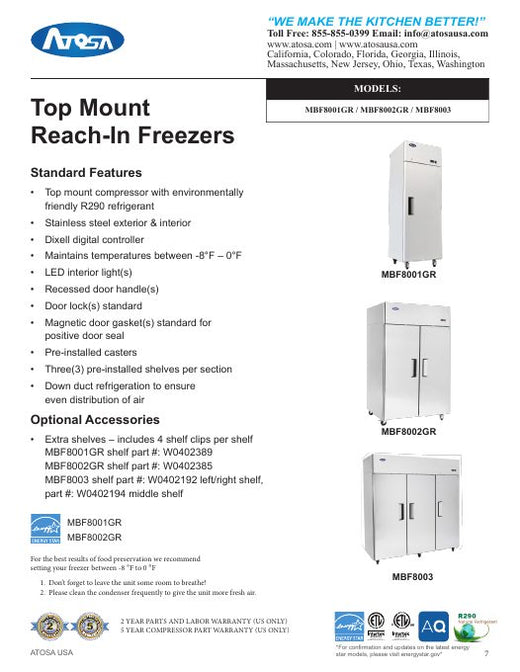 MBF8002-GR Specsheet