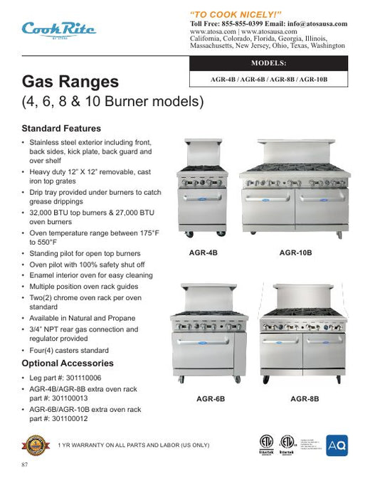 AGR-4B Specsheet