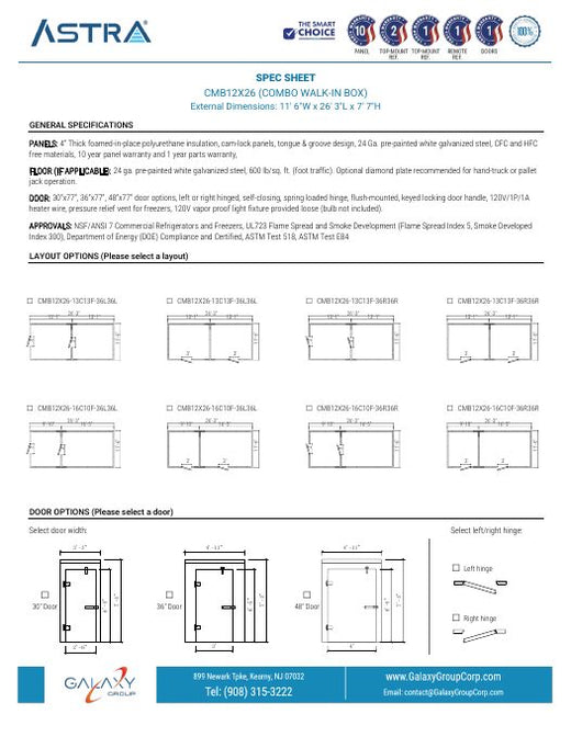 CMB12X26 - Spec Sheet