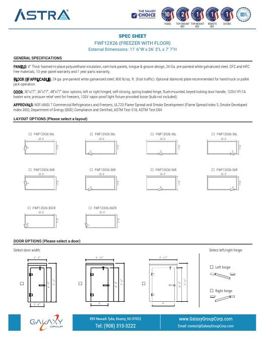 FWF12X26 - Spec Sheet
