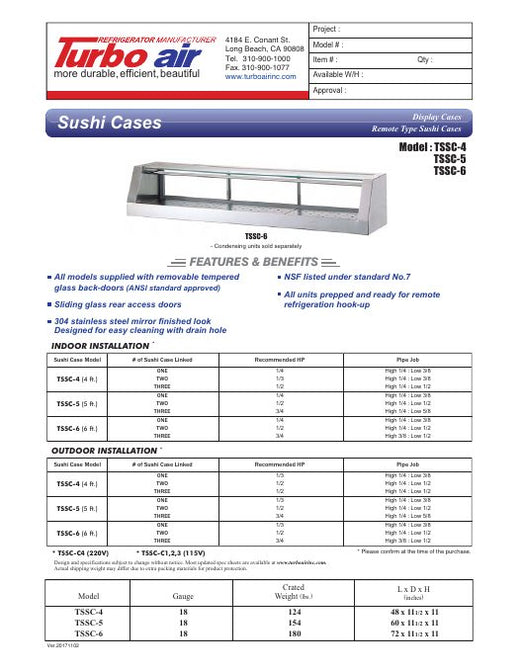 TSSC-4 Specsheet
