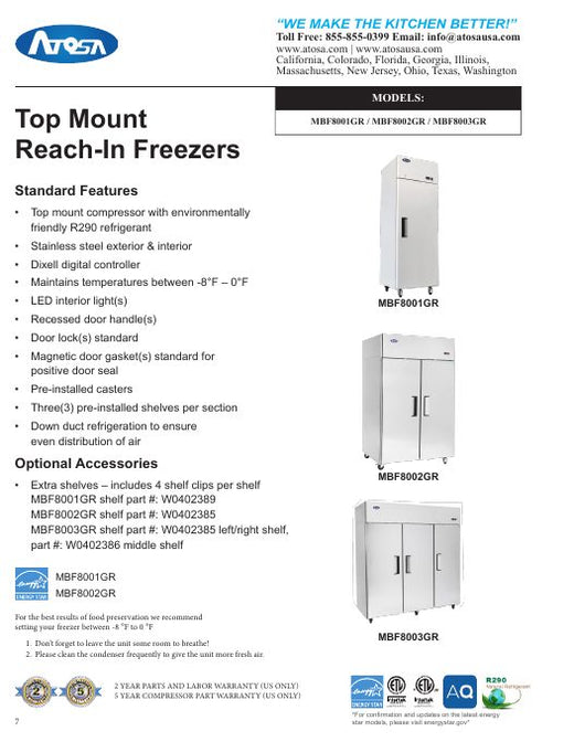 MBF8003-GR Specsheet
