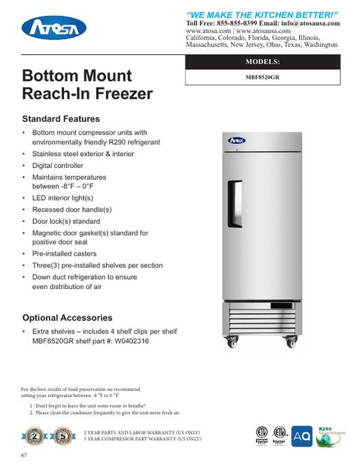MBF8520-GR Specsheet