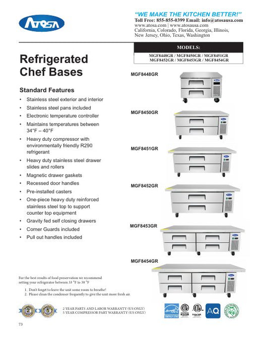 MGF8448-GR Specsheet