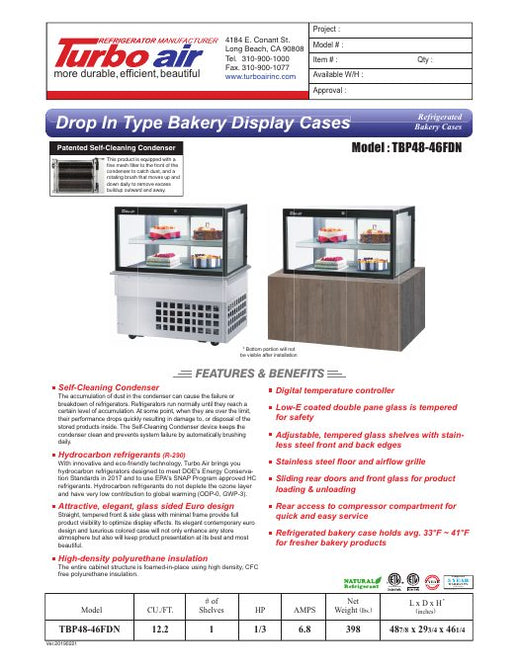 TBP48-46FDN Specsheet