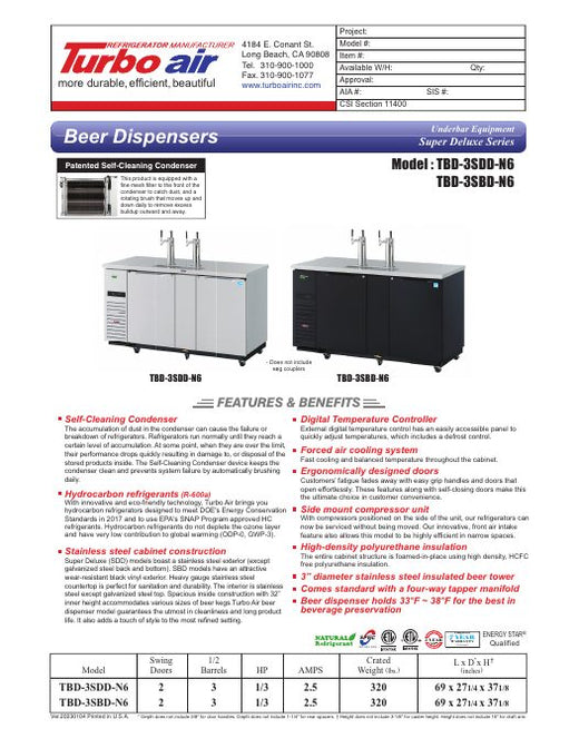 TBD-3SDD-N6 Specsheet