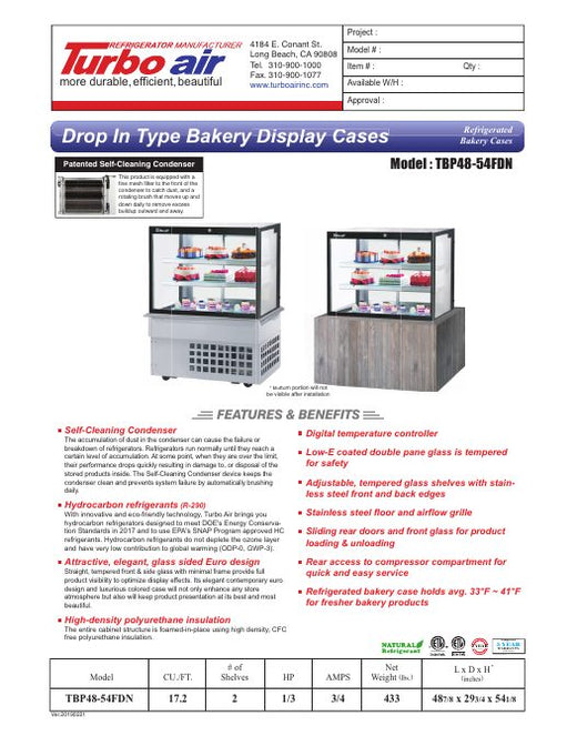 TBP48-54FDN Specsheet