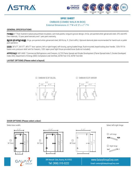 CMB6X8 - Spec Sheet