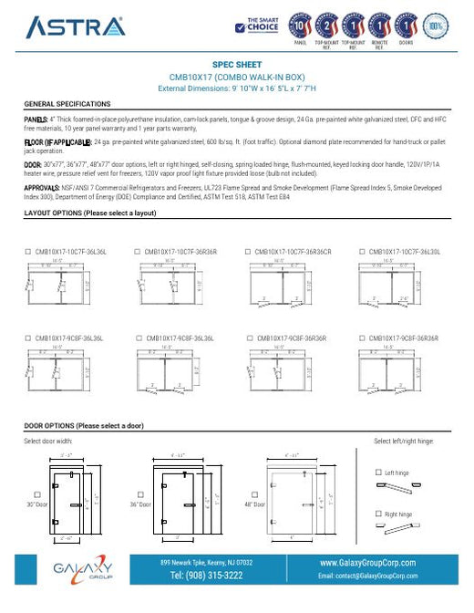 CMB10X17 - Spec Sheet