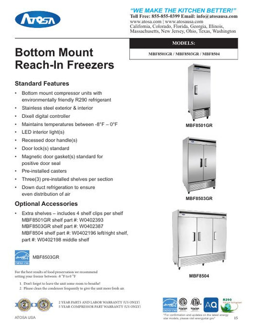 MBF8501-GR Specsheet