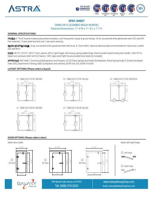 CMB12X12 - Spec Sheet