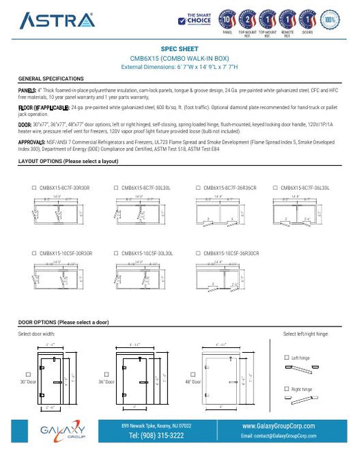 CMB6X15 - Spec Sheet