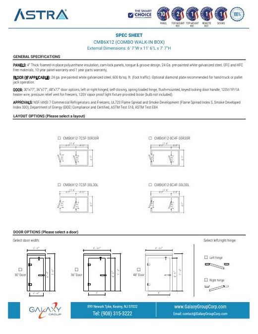 CMB6X12 - Spec Sheet