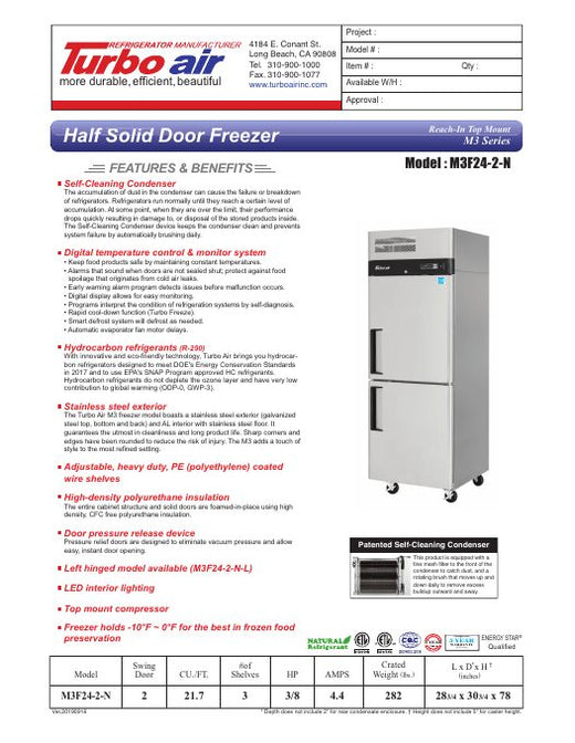 M3F24-2-N Specsheet