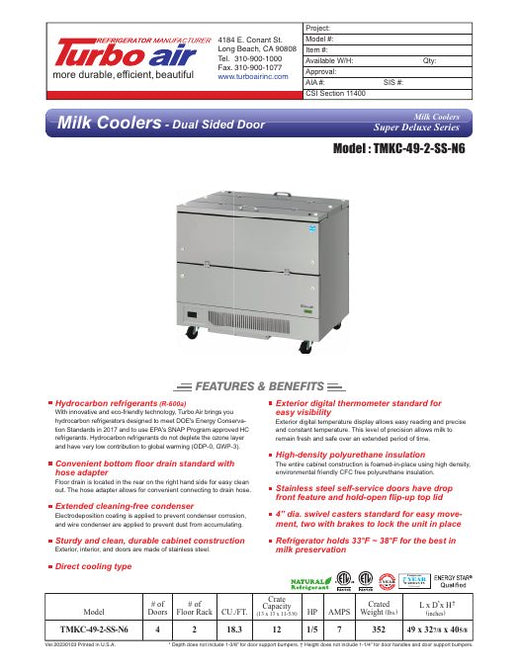 TMKC-49-2-SS-N6 Specsheet