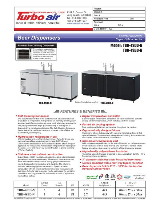 TBD-4SDD-N Specsheet