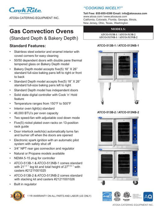 ATCO-513NB-2 Specsheet