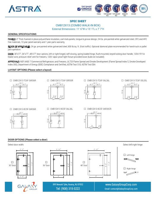 CMB12X13 - Spec Sheet