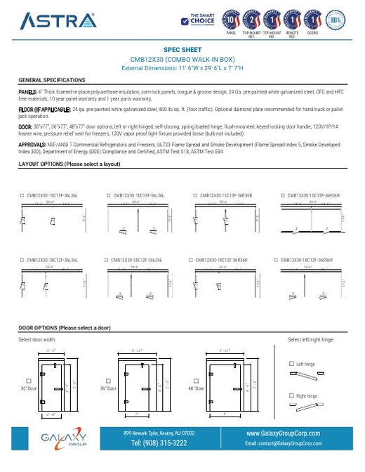 CMB12X30 - Spec Sheet