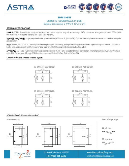 CMB6X10 - Spec Sheet