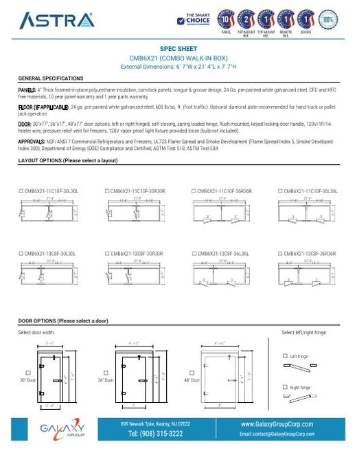 CMB6X21 - Spec Sheet
