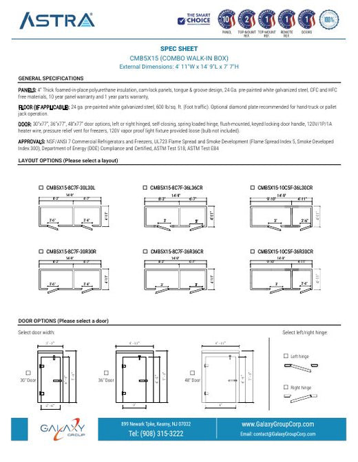 CMB5X15 - Spec Sheet