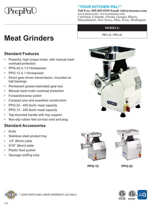 PPG-12 Specsheet