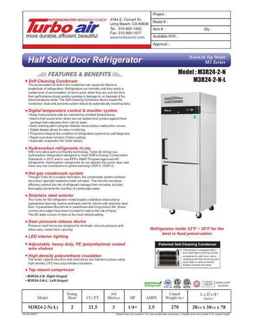 M3R24-2-N Specsheet